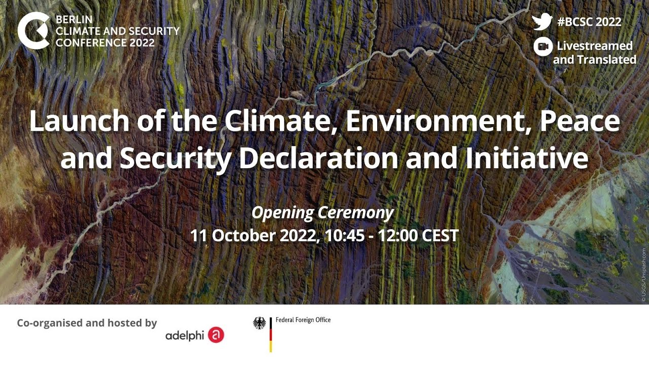 Climate for Peace: Launch of the Climate, Environment, Peace and ...