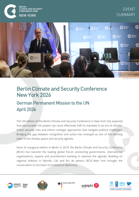 Event Summary: Berlin Climate and Security Conference New York 2026